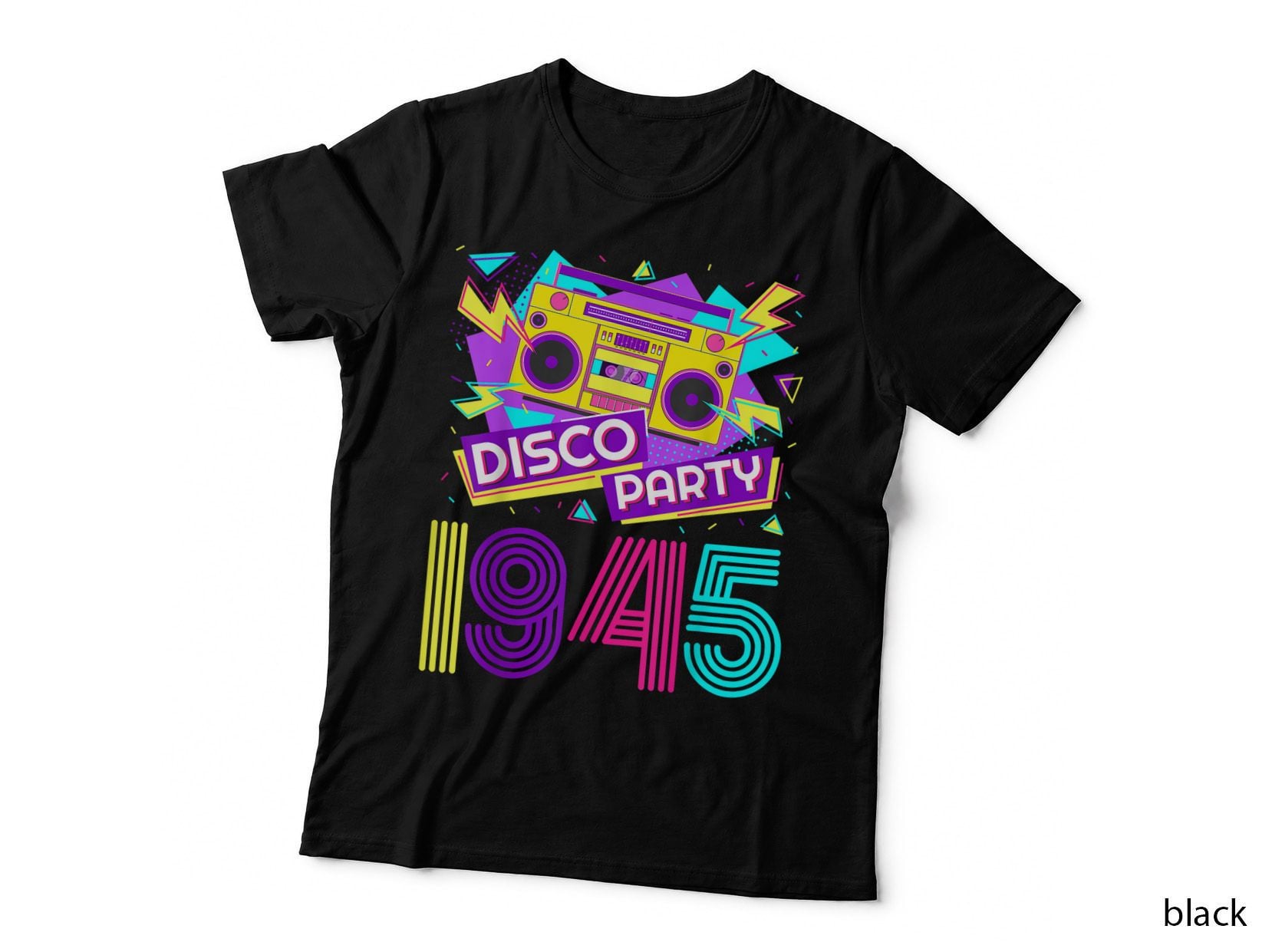 Disco Party 1945 Birthday T-Shirt, 80s Retro Vintage
