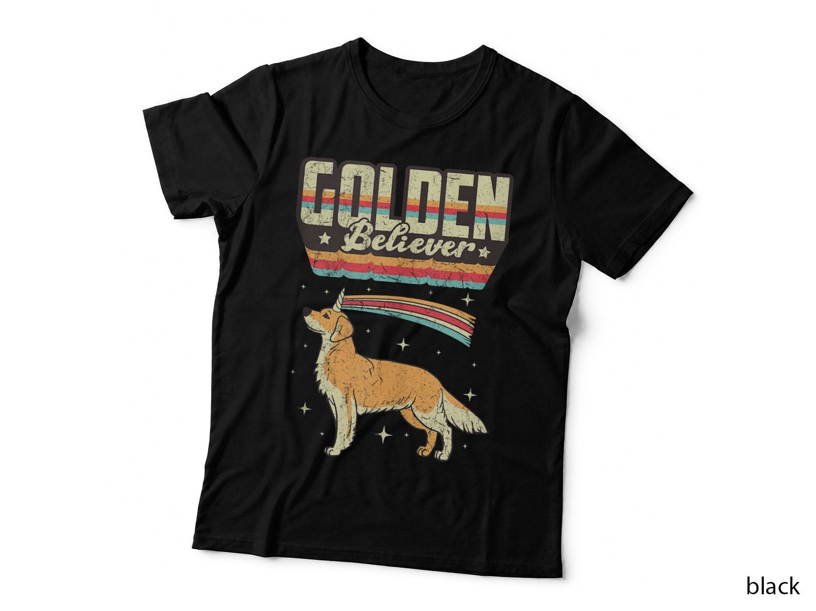 Golden Retriever Believer T-Shirt, Vintage Retro Style, Pet Lover Apparel