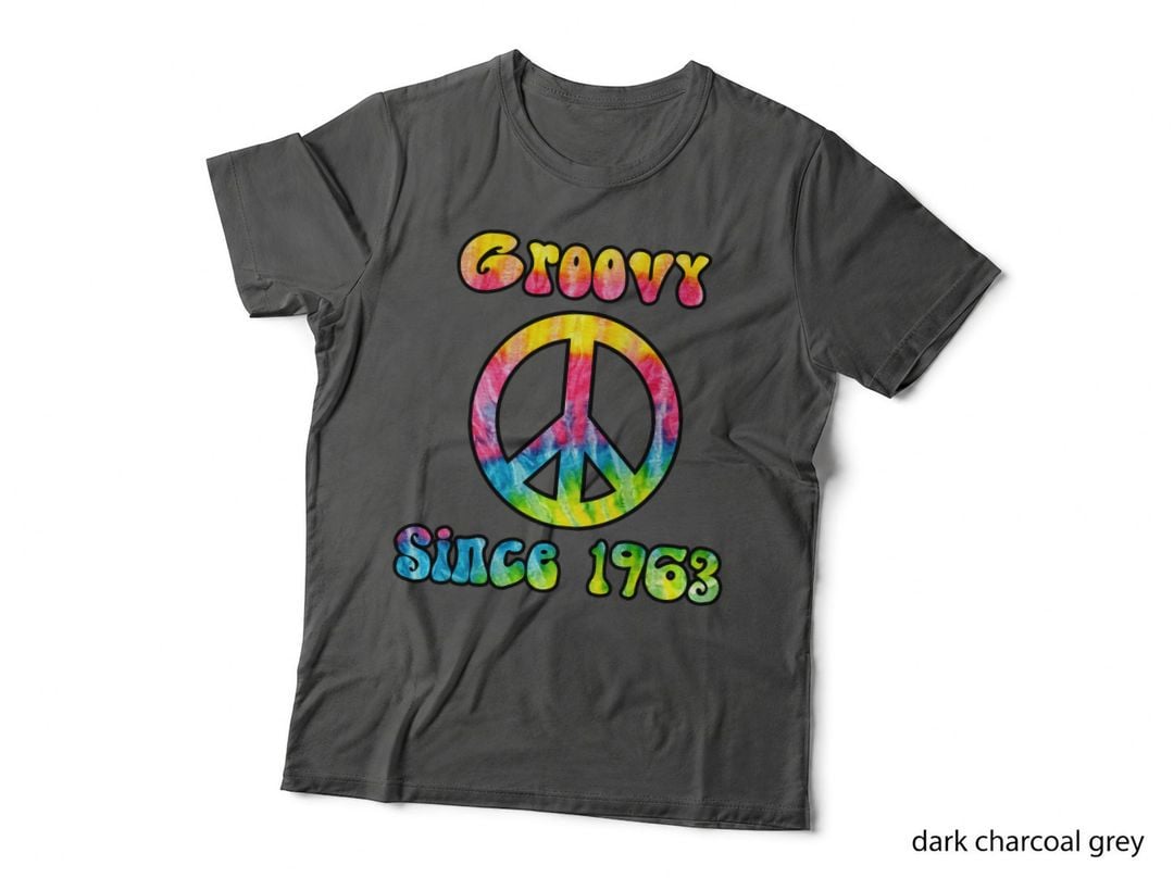 Groovy Peace Sign Since 1963 T-Shirt, Retro Hippie Style, 60s Vibes