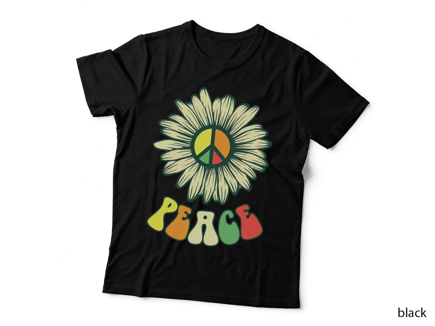 Hippie Hippies Peace Vintage Retro Costume Hippy Gift T-Shirt