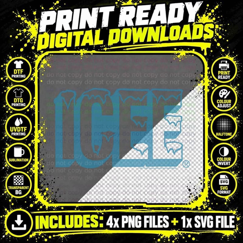 ICEE Classic Icicle Logo T-Shirt Png SVG Digital Bundle