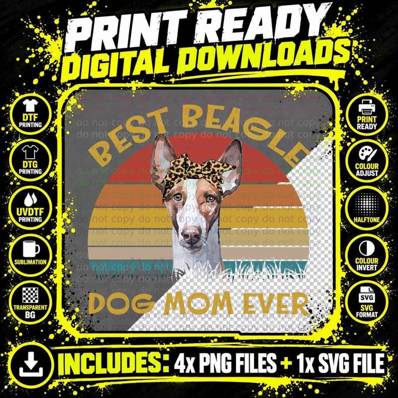 Ibizan Hound T-Shirt, Vintage Retro, Pet Lover Apparel Png SVG Digital Bundle