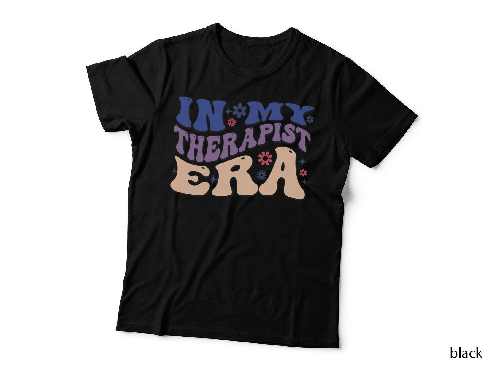 In My Therapist Era Cheer Retro Vintage Groovy T-Shirt