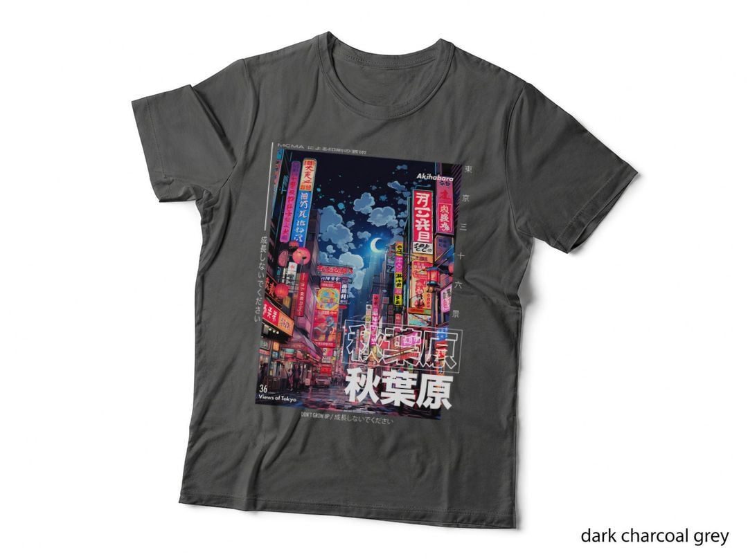 Japanese Streetwear Retro Aesthetic Akihabara Tokyo Graphic T-Shirt