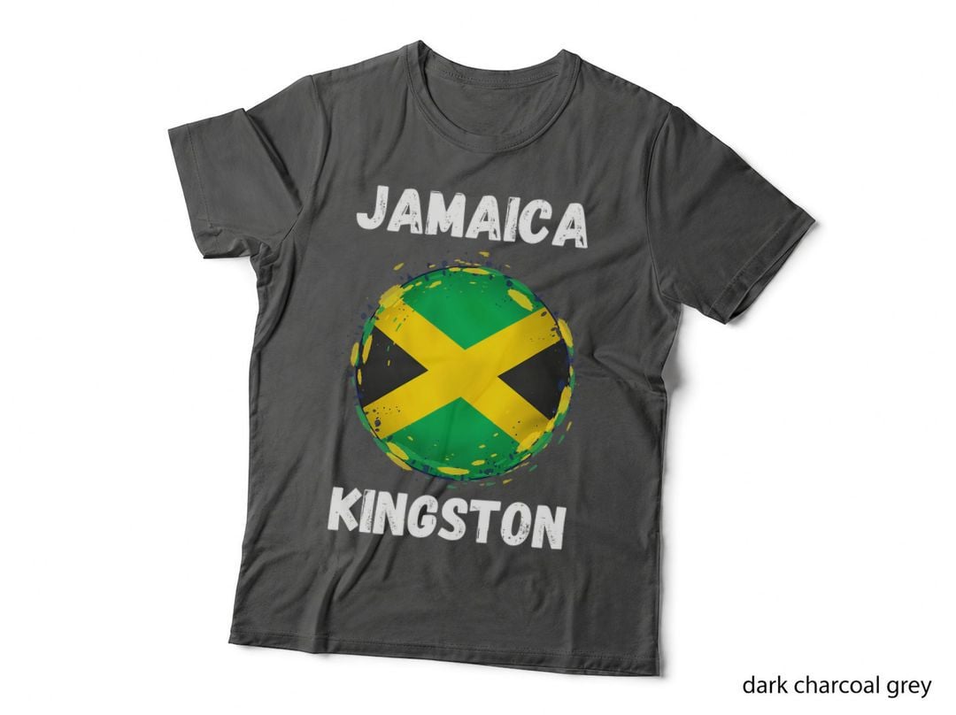 Kingston Jamaica Retro Vintage Sport Jamaican Flag Souvenirs T-Shirt