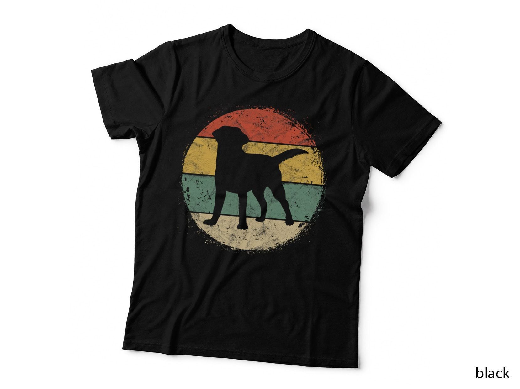 Labrador Retriever Owner Gift, Retro Vintage Style, Pet Lover Apparel T-Shirt