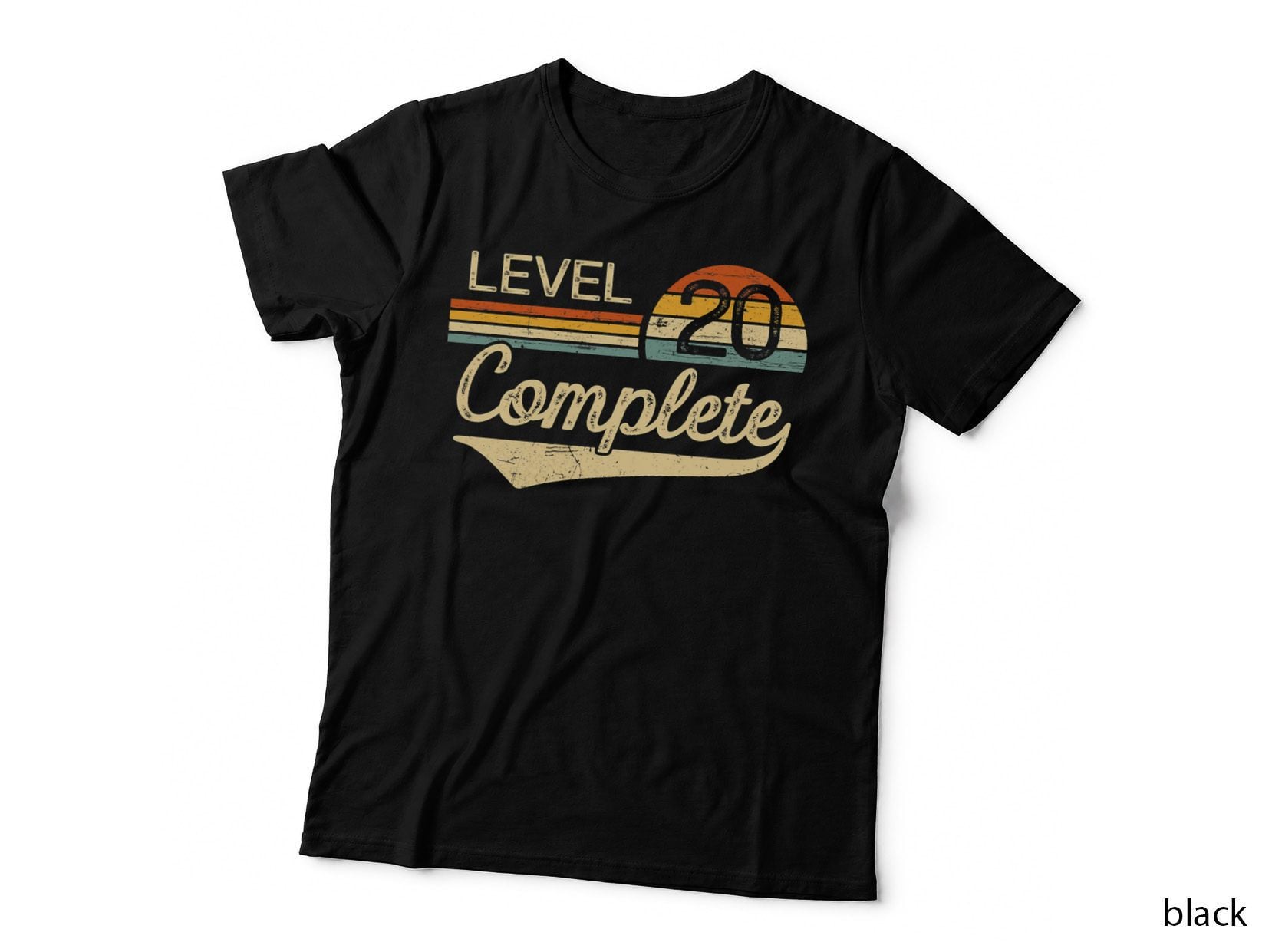Level 20 Complete Vintage 20th Wedding Anniversary T-Shirt
