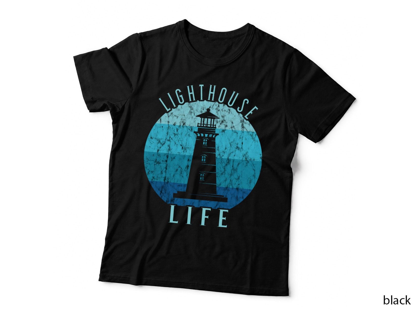 Lighthouse Retro Vintage Lighthouse Life Seaside Boating T-Shirt