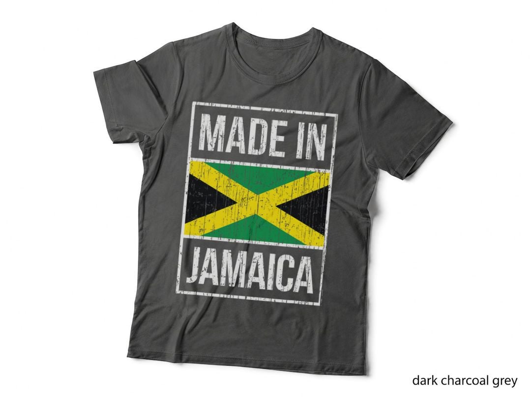 Made Jamaica Flag Jamaican Vintage Throwback Souvenir T-Shirt
