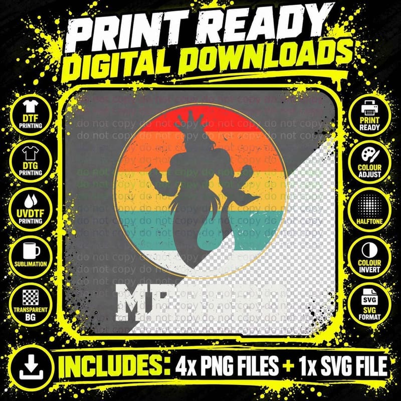 Merbro Security Merman Mermaid Brother T-Shirt Png SVG Digital Bundle