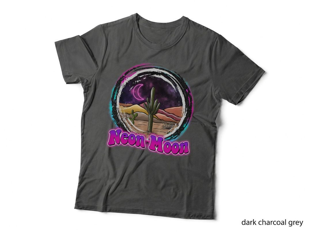 Neon-Moon Country Retro Western 80s 90 Cactus T-Shirt