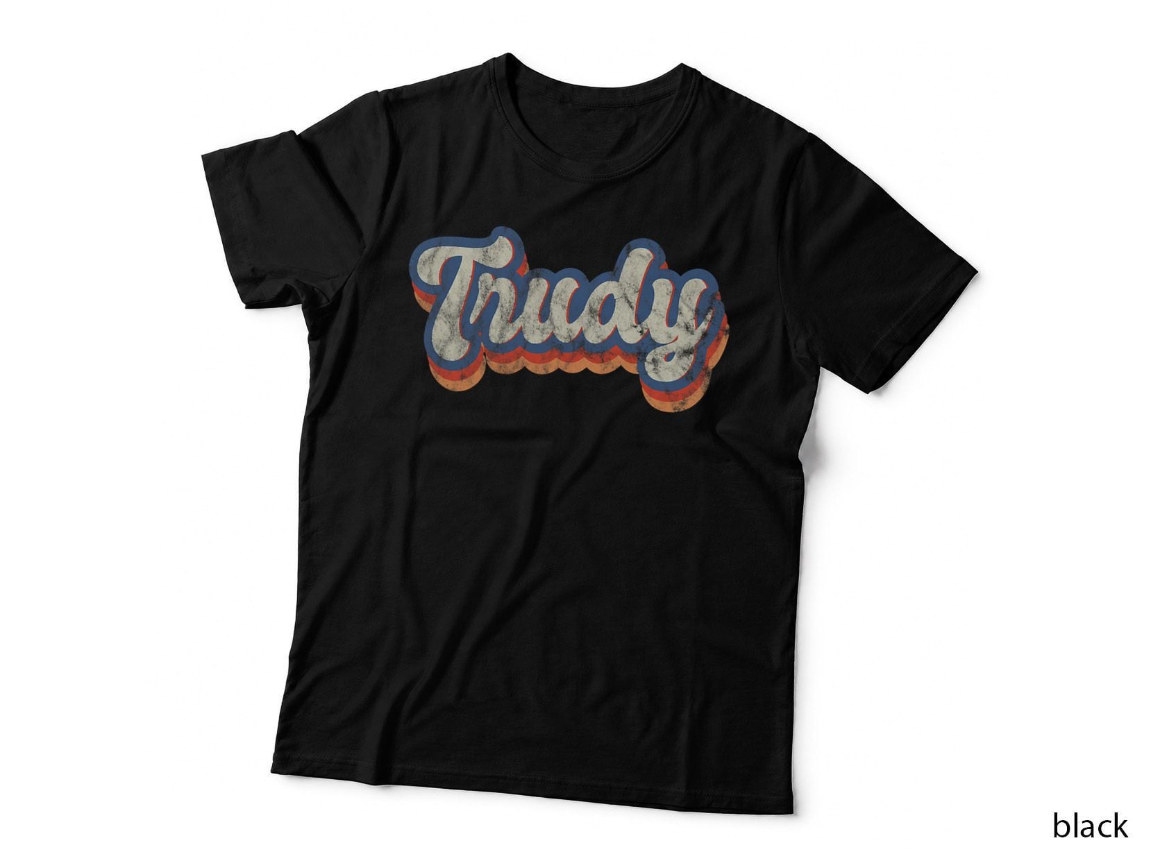 Personalized Name T-Shirt, 70s Retro Style, Custom Lettering