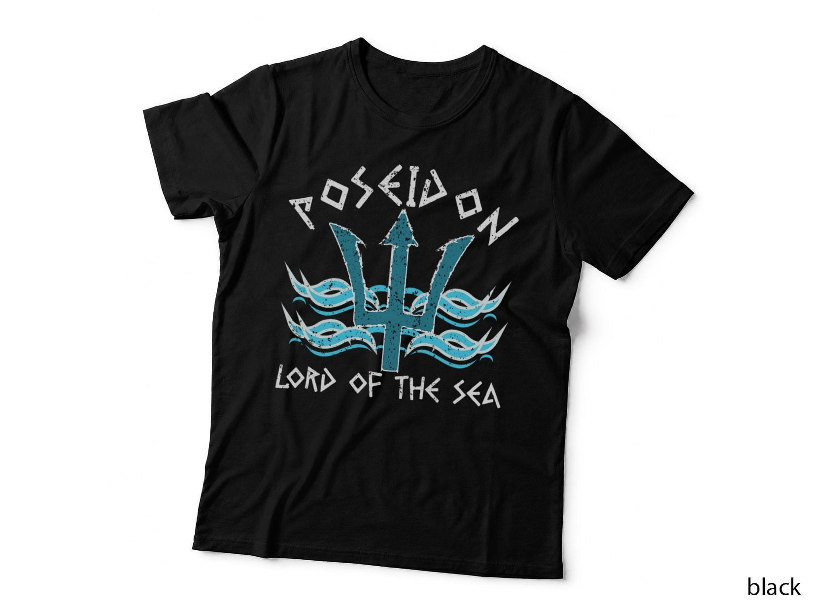 Poseidon Trident Lord of the Sea Vintage Greek Ancient Gods T-Shirt