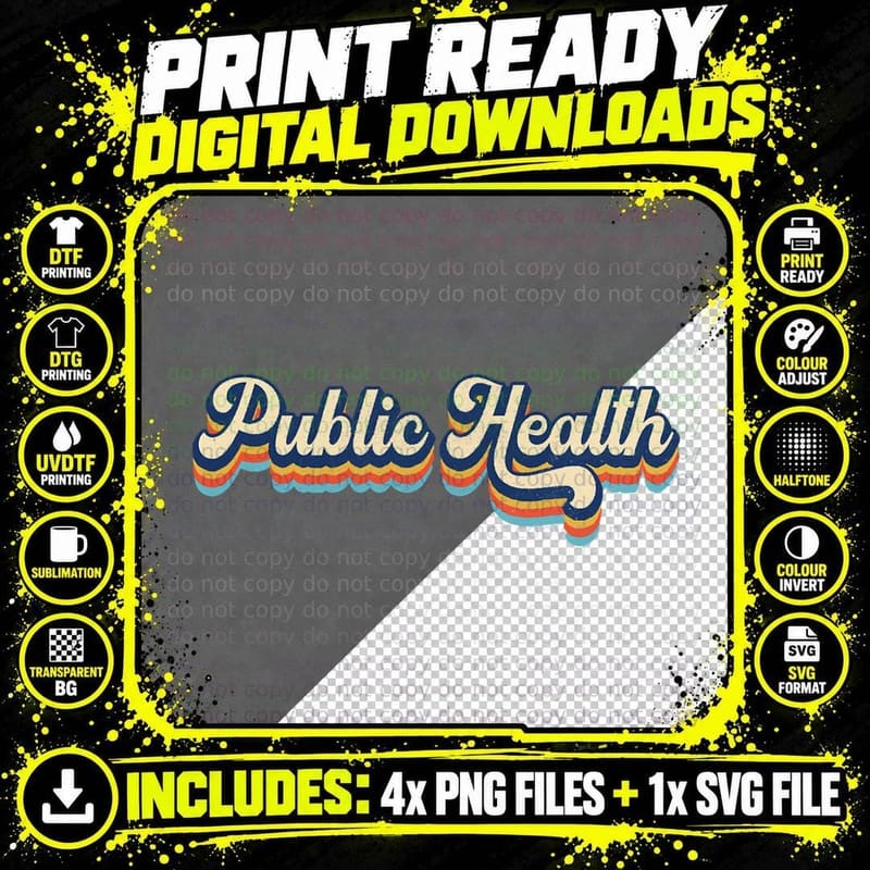 Public Health Life Appreciation Healthcare Worker Png SVG Digital Bundle