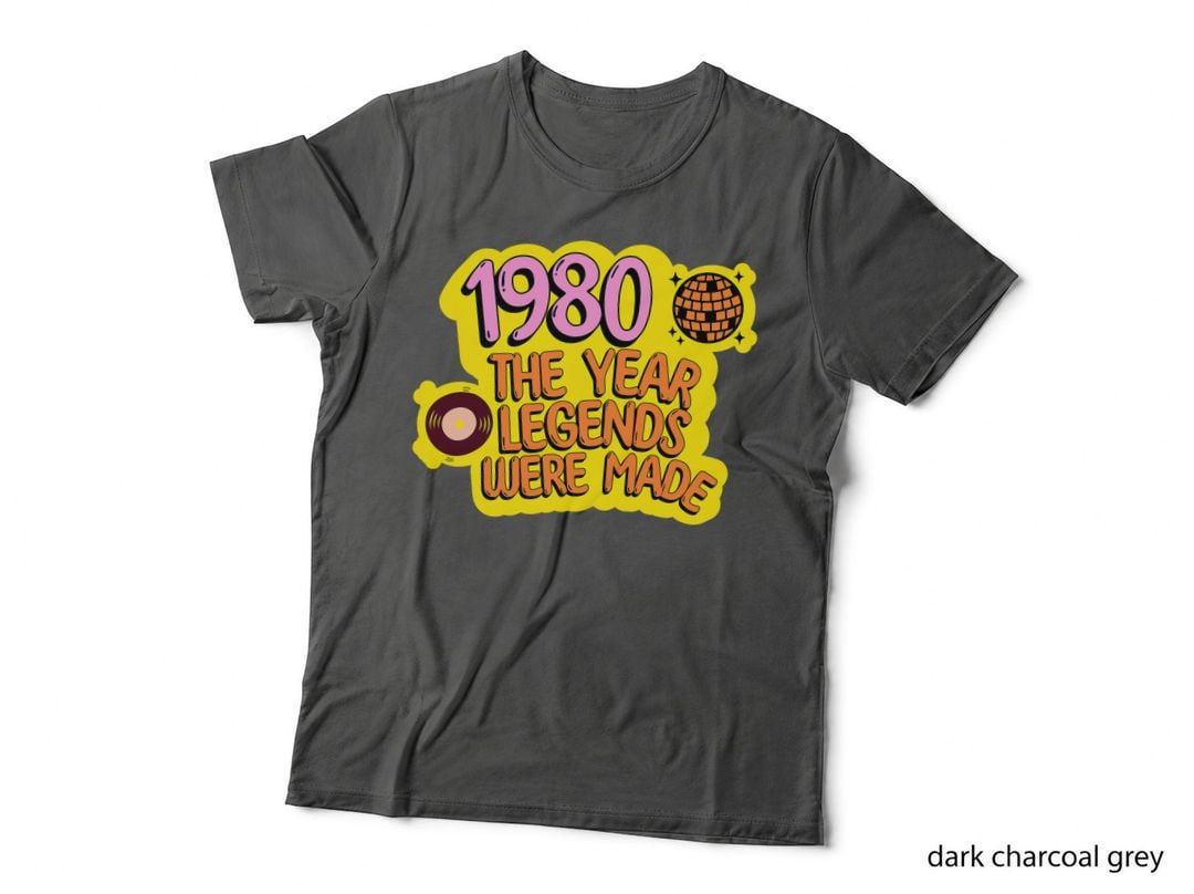 Retro 1980 Disco Ball T-Shirt, 80s Party Vibes, Music Lover Style