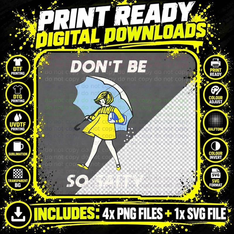 Retro Don't Be So Salty, Vintage T-Shirt Png SVG Digital Bundle