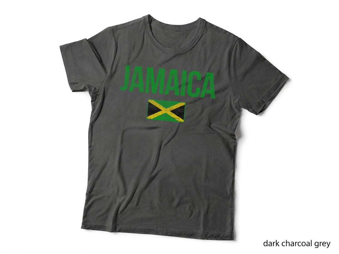 Retro Jamaica Flag Jamaican Travel Vacation Souvenir T-Shirt