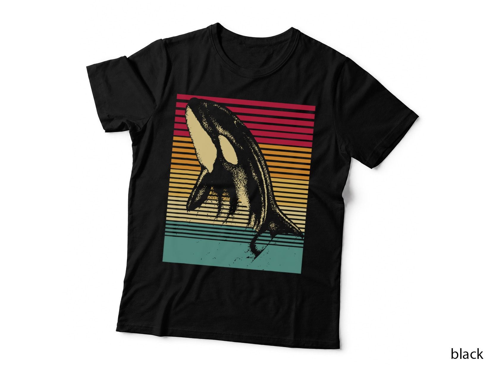 Retro Killer Whale T-Shirt