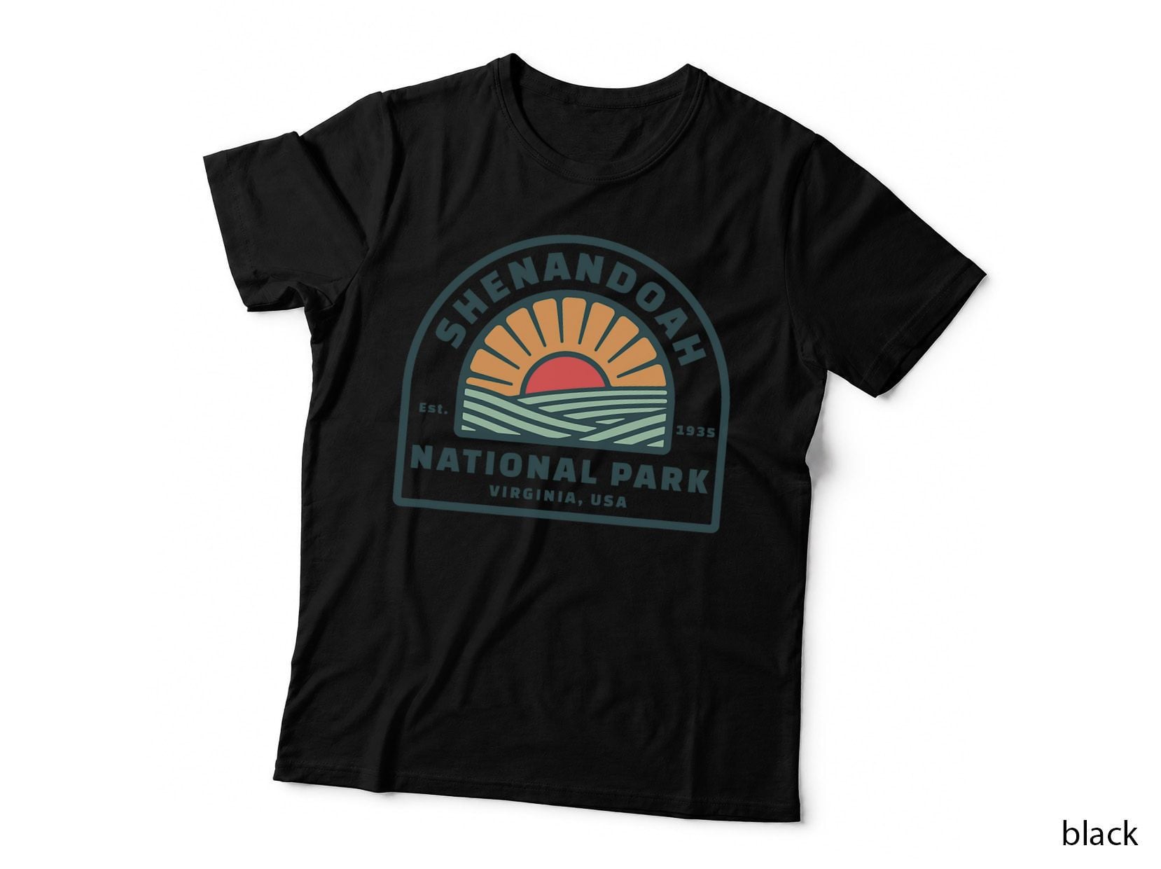 Retro Shenandoah National Park T-Shirt, Vintage Nature Print