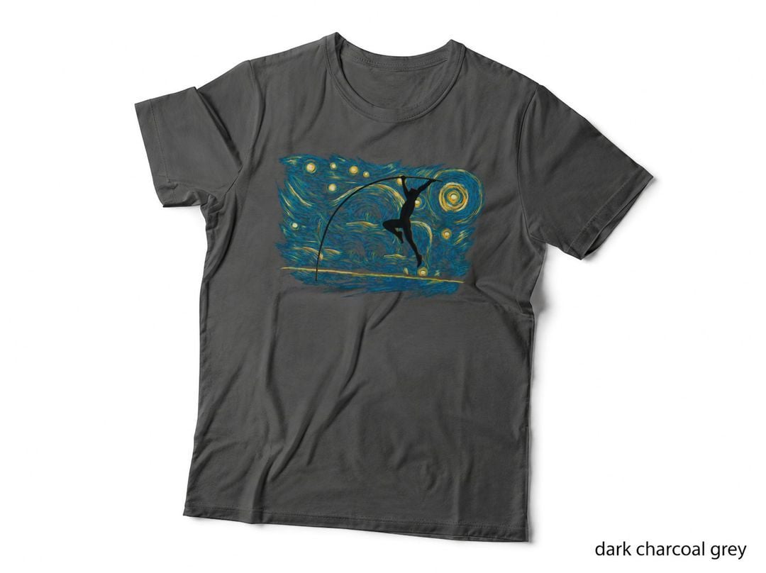 Retro Vintage Style Pole Vault T-Shirt