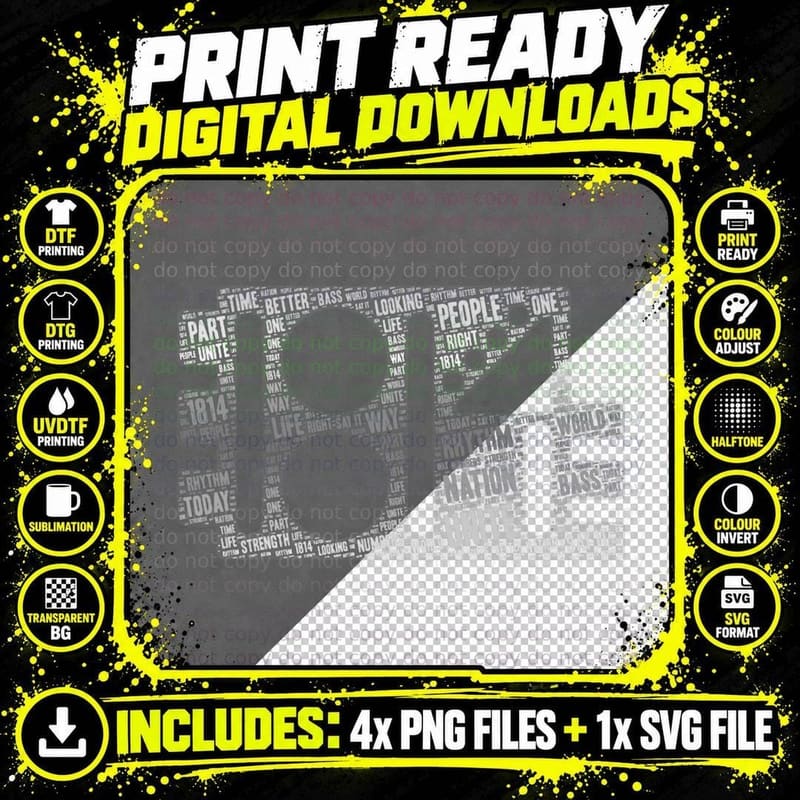 Rhythm Vintage Nation 1814 Aesthetic Typography Design Png SVG Digital Bundle