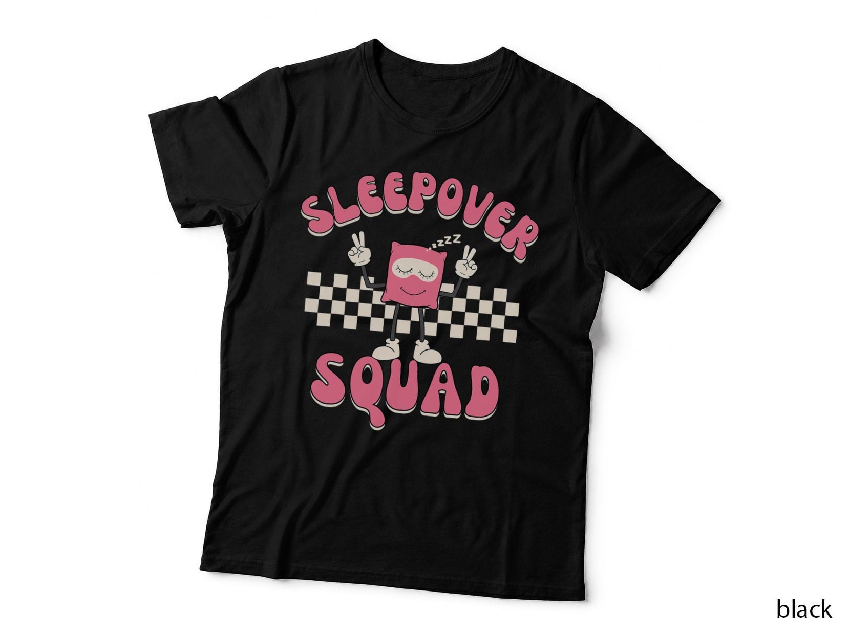 Sleepover Squad Cute Slumber Party Pajama Retro Teen Girl T-Shirt