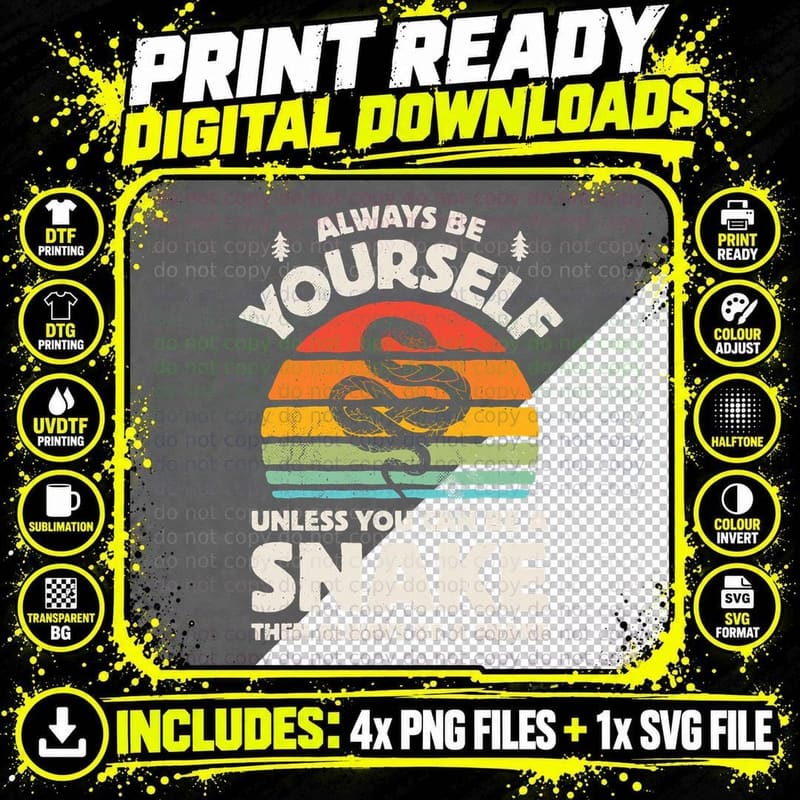 Snake Retro Vintage 70s T-Shirt Png SVG Digital Bundle