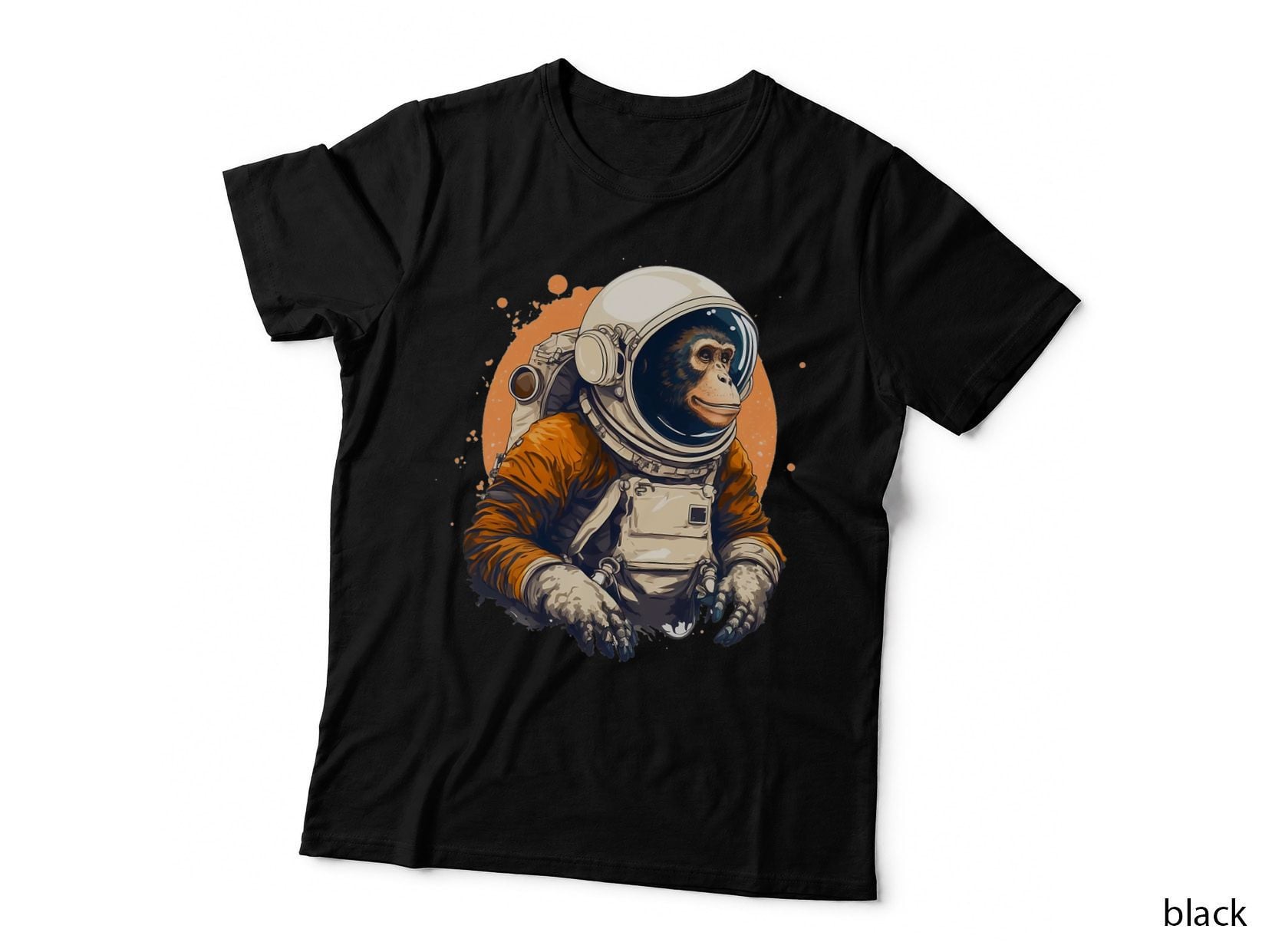 Space Vintage Travel Astronaut Monkey Astronaut T-Shirt