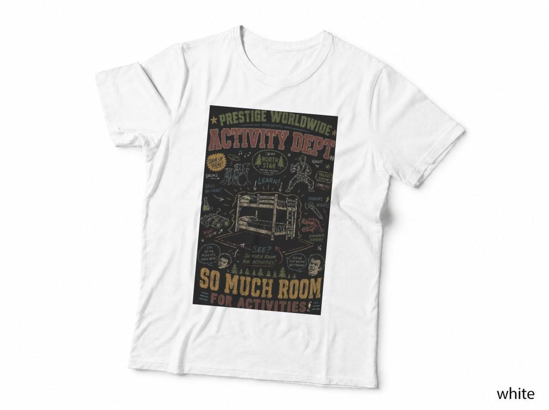 Step Brothers Vintage Activity Sheet Summer Camp Comedy Halftone Hoodie