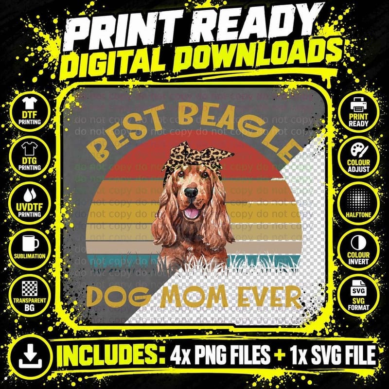 Sussex Spaniel T-Shirt, Vintage Retro, Pet Lover Apparel Png SVG Digital Bundle