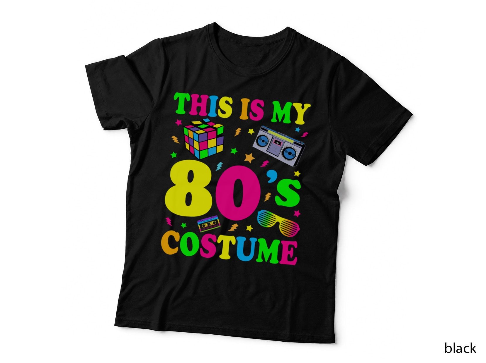 This Is My 80's Costume Outfit Gifts Eighties Retro Party T-Shirt