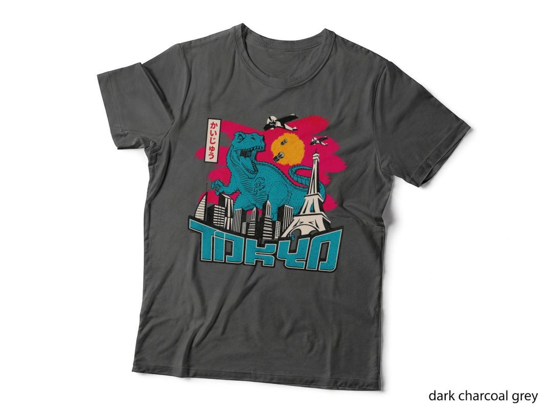 Tokyo T-Rex, Retro Japanese Kaiju Asian Aesthetic Tokyo T-Shirt
