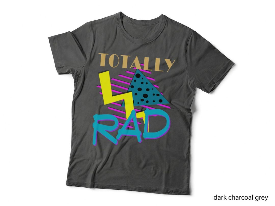 Totally Rad 1980s Vintage Eighties Costume Party T-Shirt