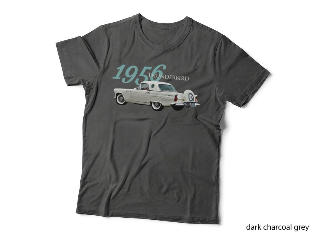 Vintage 1956 Thunderbird, Classic American Sports CAR, 1950s T-Shirt