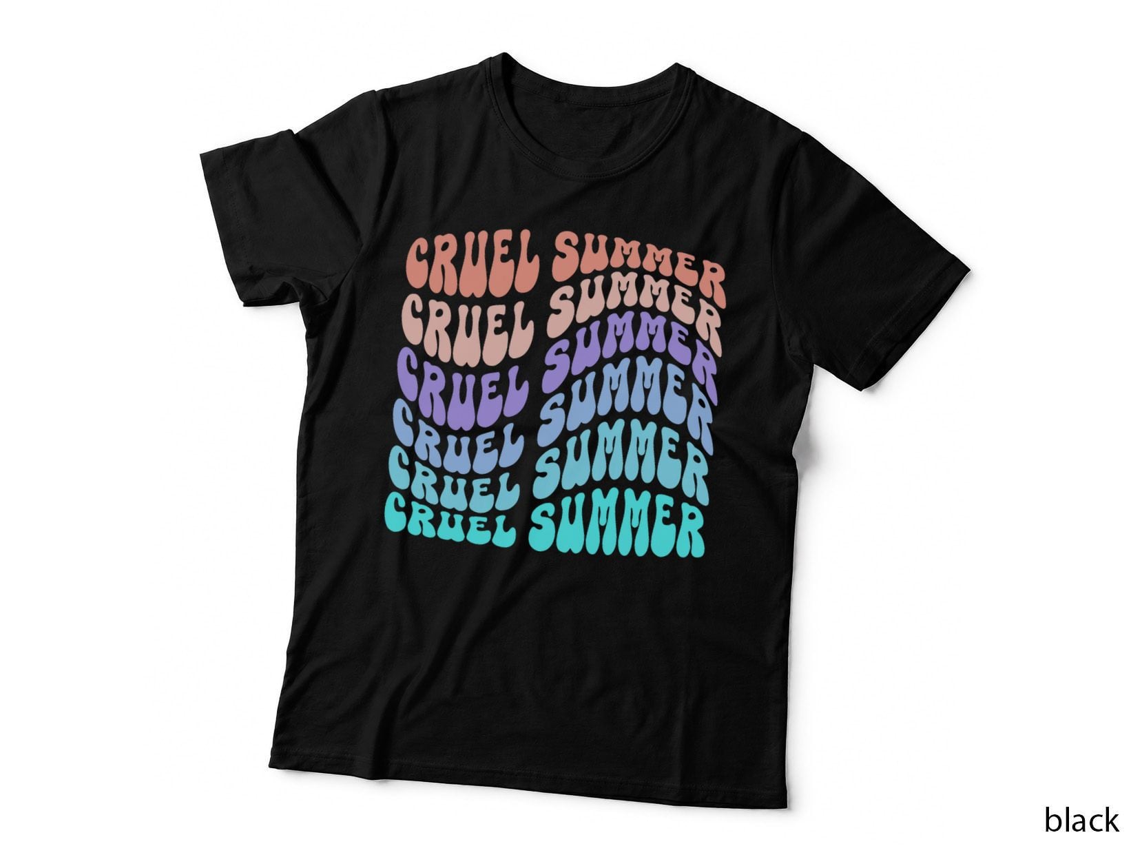 Vintage 70s Style Cruel Summer Groovy Style T-Shirt