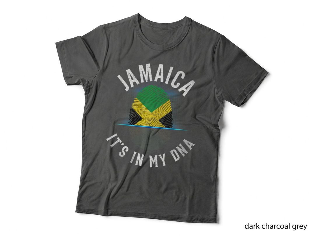 Vintage Jamaica Flag - It Is in My DNA - Jamaican Gift T-Shirt