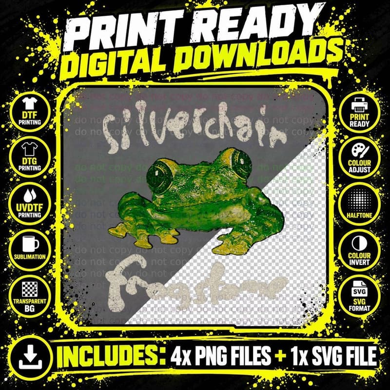 Vintage Silverchair Frogstomp 2 T-Shirt Png SVG Digital Bundle
