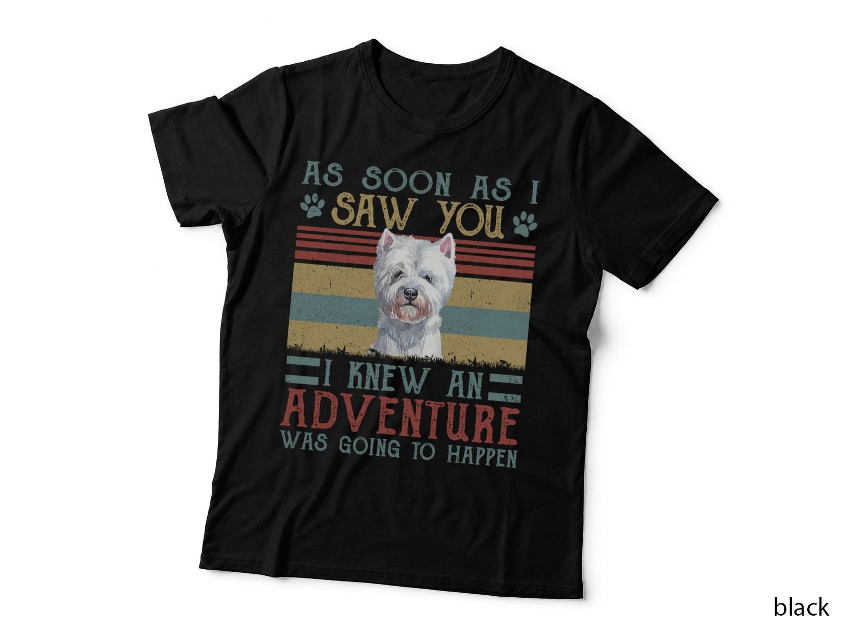 Westie T-Shirt, Vintage Retro Style, Pet Lover Apparel
