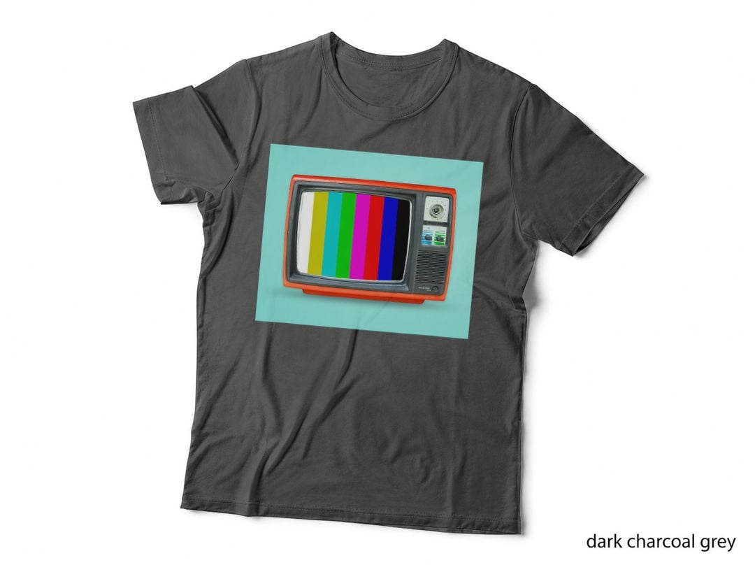 60s 70s 80s Party Analogue TV Test Picture Vaporwave T-Shirt