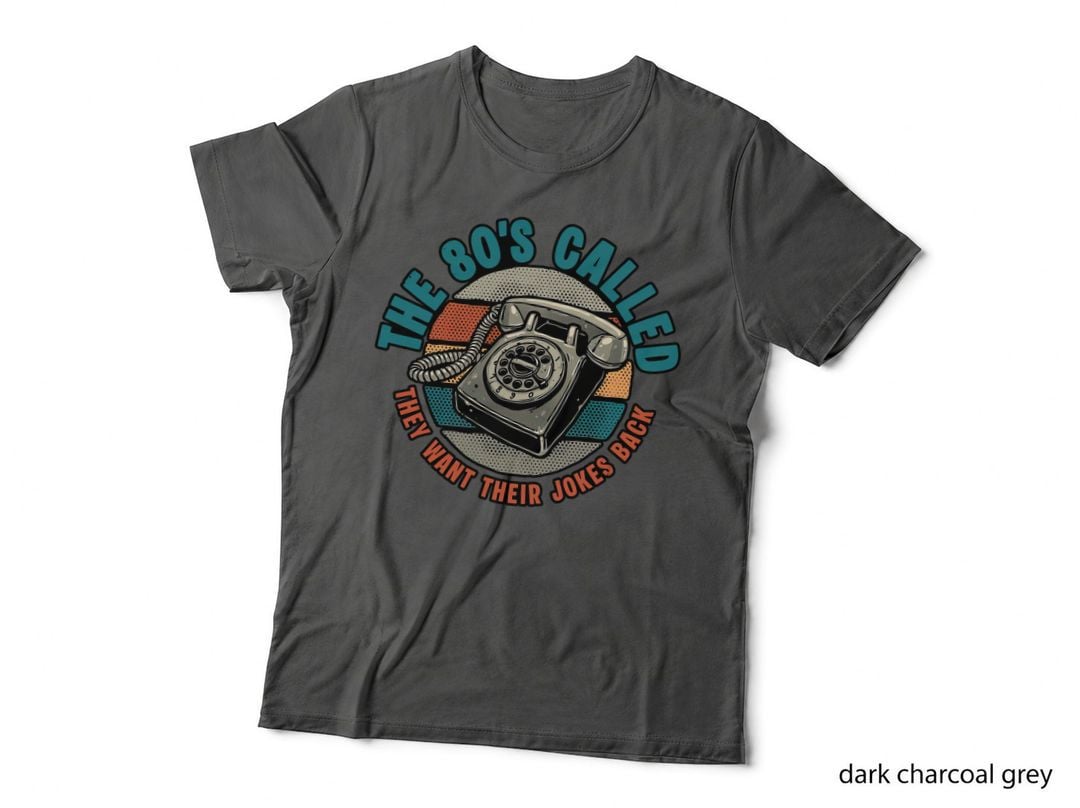 80s Vintage Rotary Phone T-Shirt, Nostalgia Tee, Gift for Retro Lovers