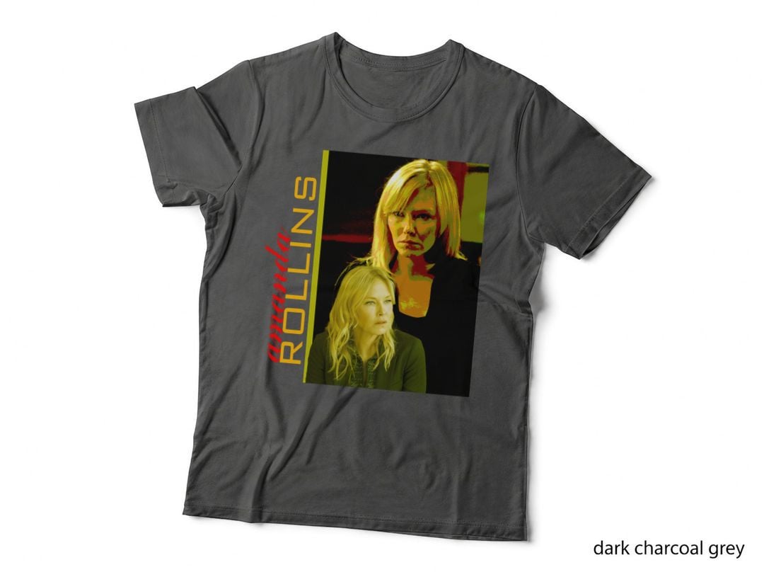 Amanda Rollins Vintage Pop-Art Portrait, Svu Drama Homage T-Shirt