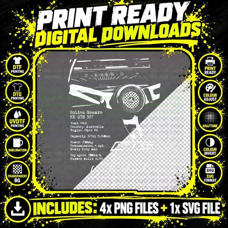 BMW GTS T-Shirt, Classic Car Print, Automotive Enthusiast Png SVG Digital Bundle