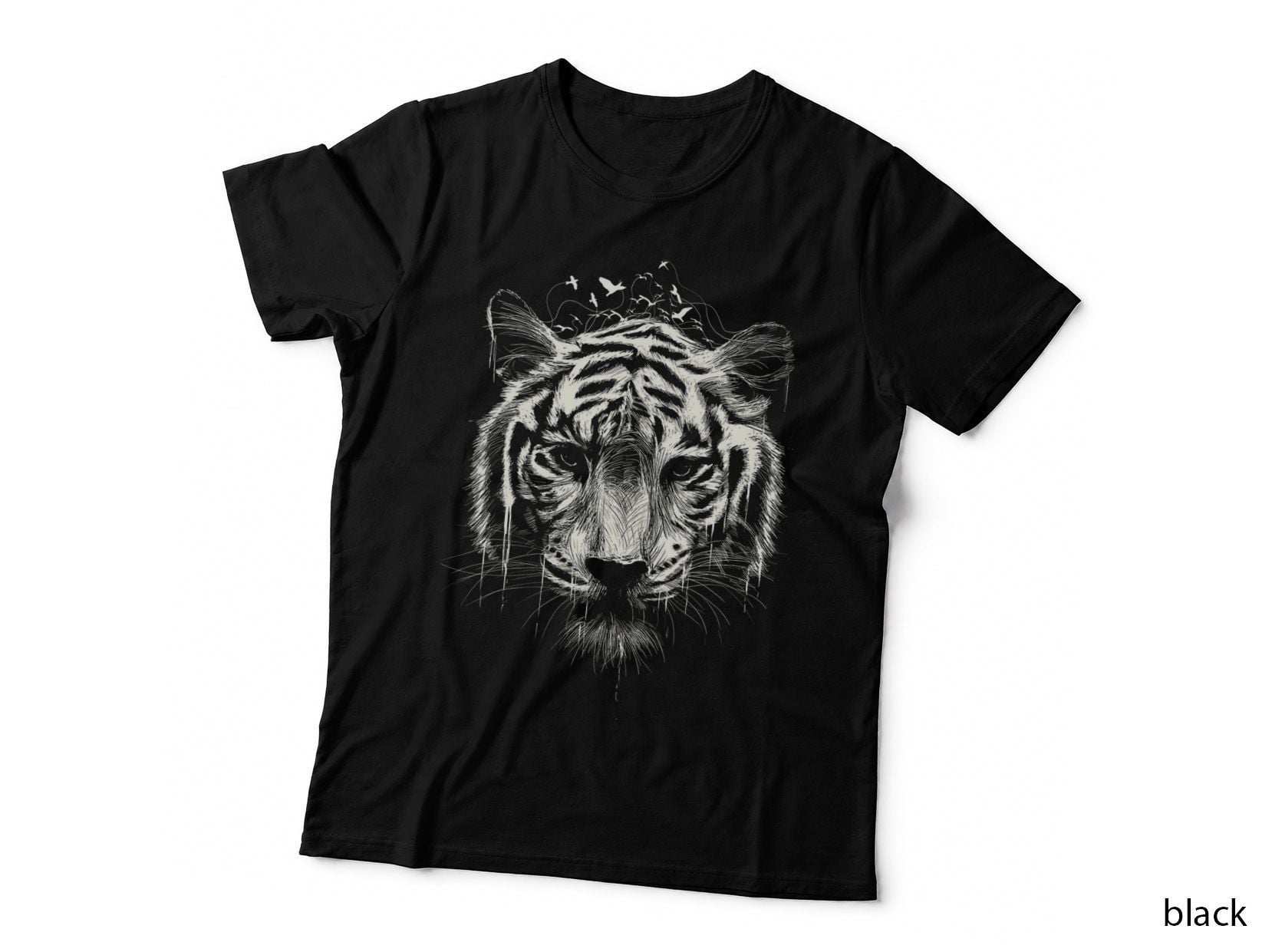 Bengal Tiger Graphic Nature Animal Wildlife Art Vintage T-Shirt