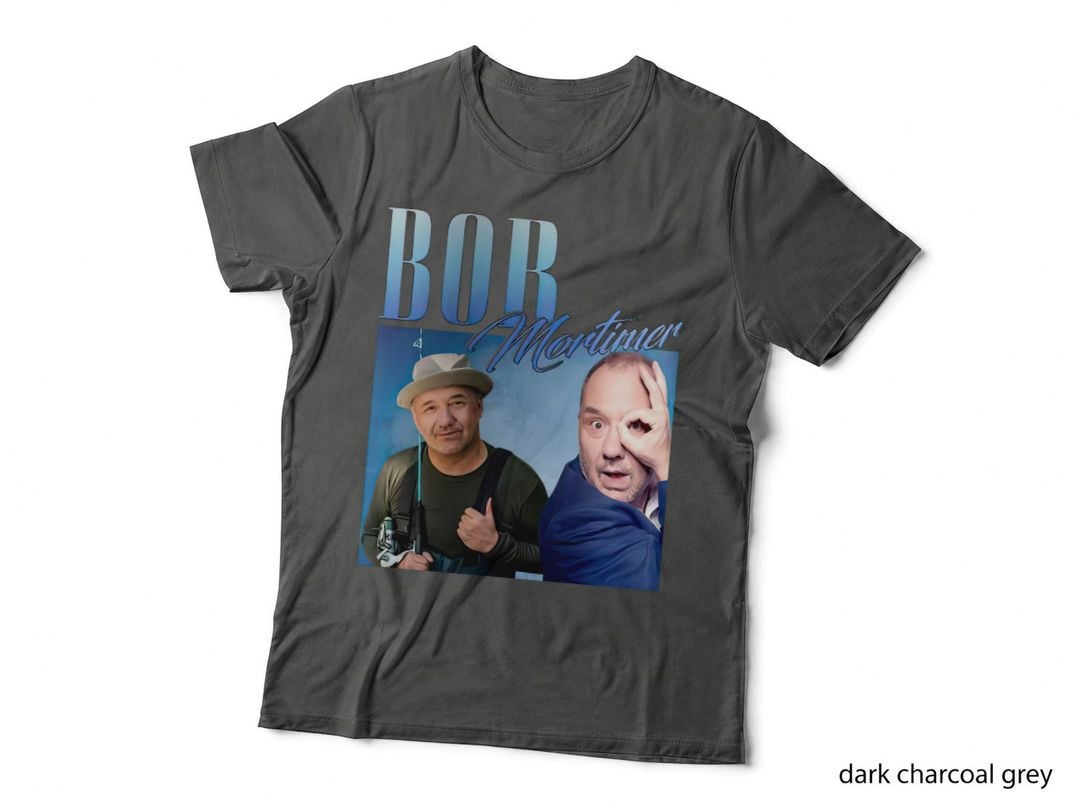 Bob Mortimer Retro Homage, Comedian Duo Portraits, Fan T-Shirt