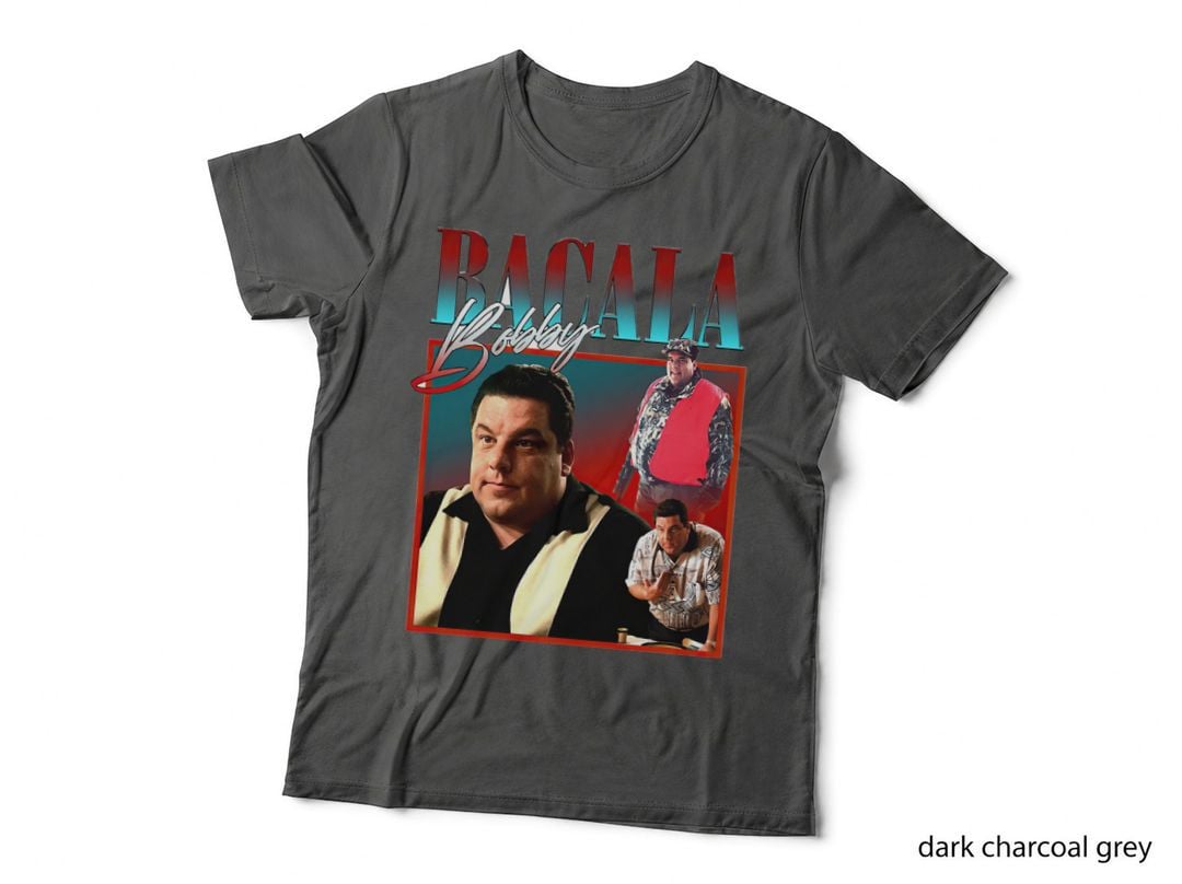 Bobby Bacala T-Shirt, Comedy Actor Style, Retro Comedy Fan