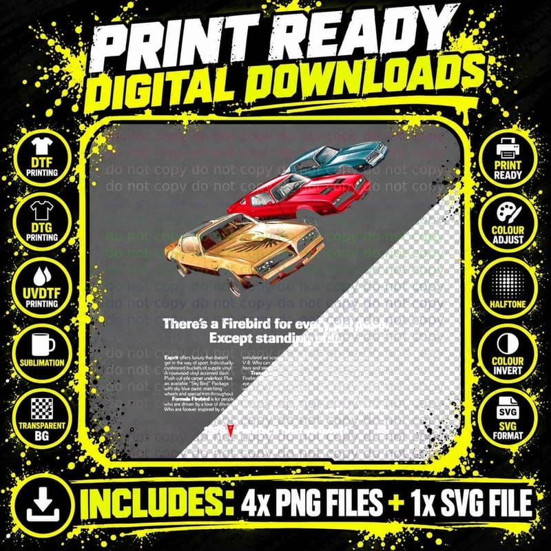 Classic American Muscle Cars T-Shirt, Vintage Retro Png SVG Digital Bundle
