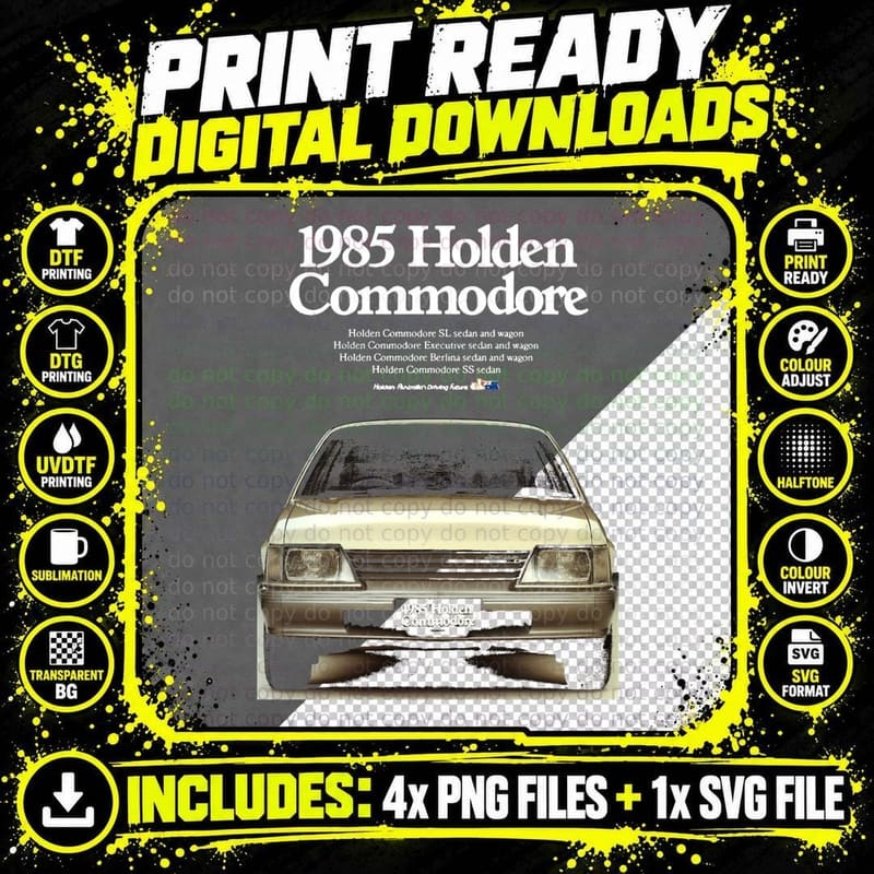 Classic Car Front End T-Shirt, Vintage Automotive Print Png SVG Digital Bundle