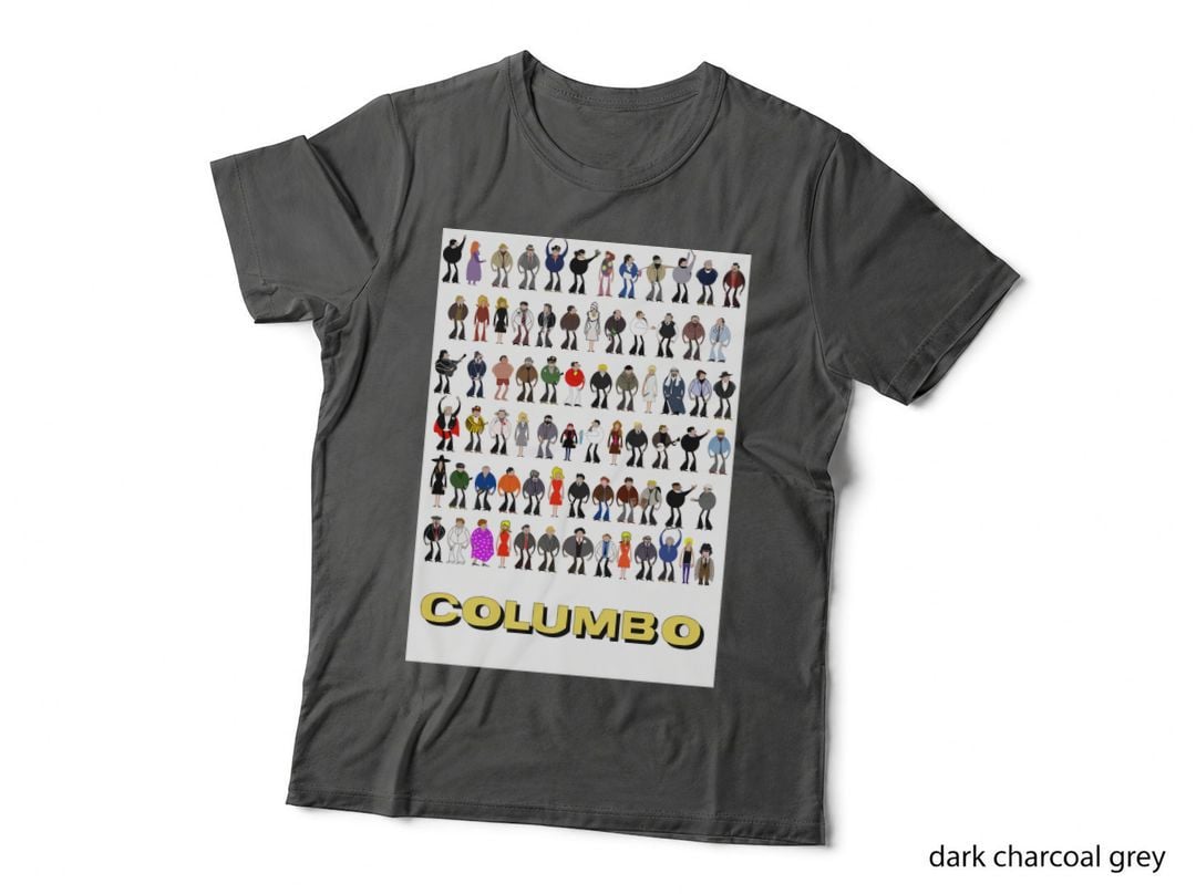 Columbo All the Murderers Character Grid, Classic TV T-Shirt