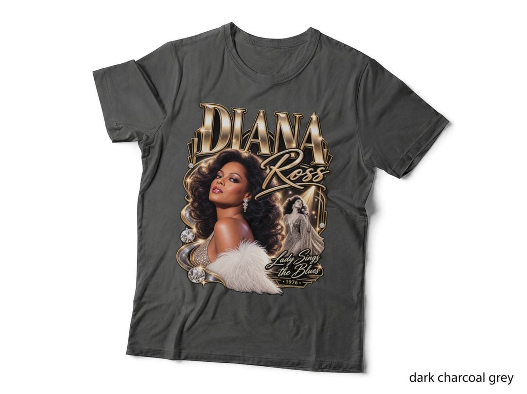 Diana Ross Lady Sings the Blues Vintage Soul Disco Music Retro 1970s T-Shirt