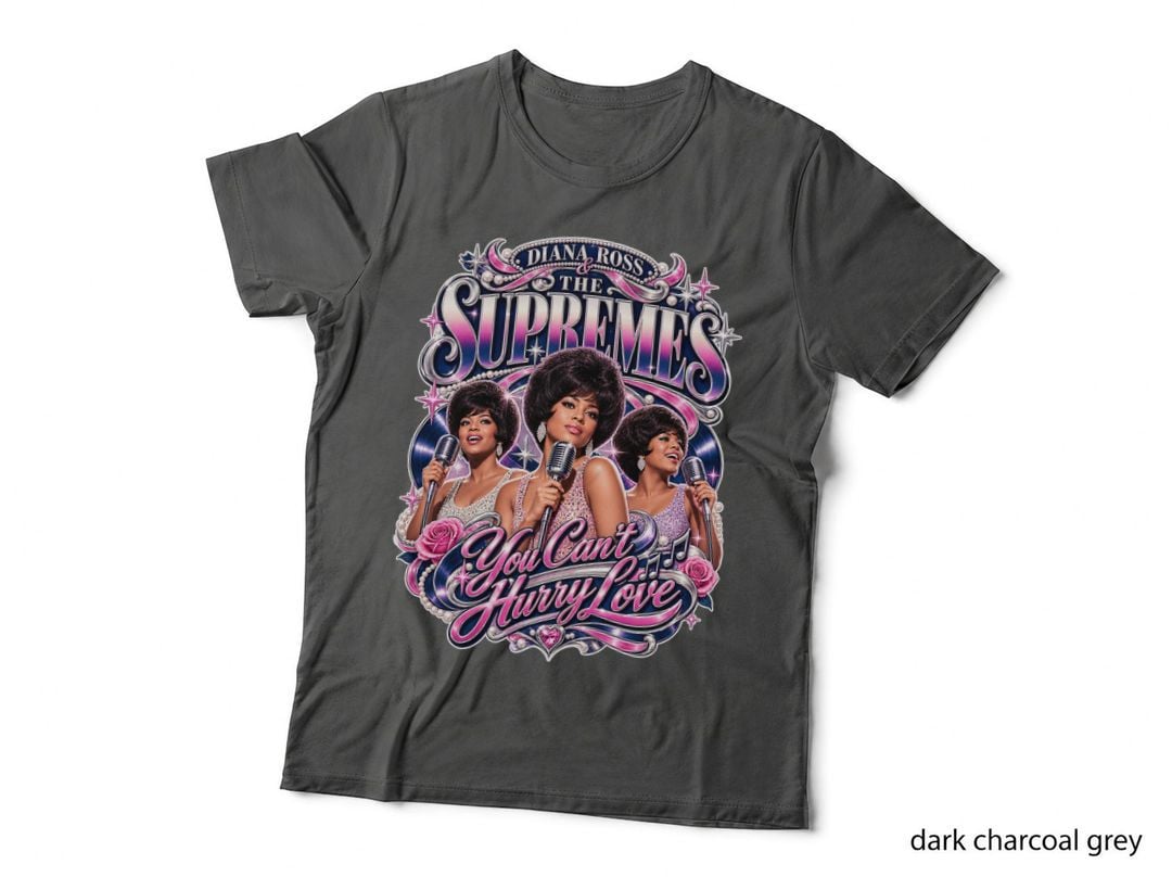 Diana Ross Supremes Hurry Love 1966 Motown Girl Group Vintage Graphic T-Shirt